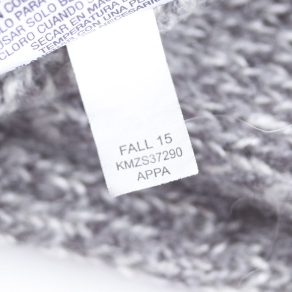 Basic Edition Mens Large Light Gray Marble Cowl Neck Knit Sweater. - Picture 5 of 6